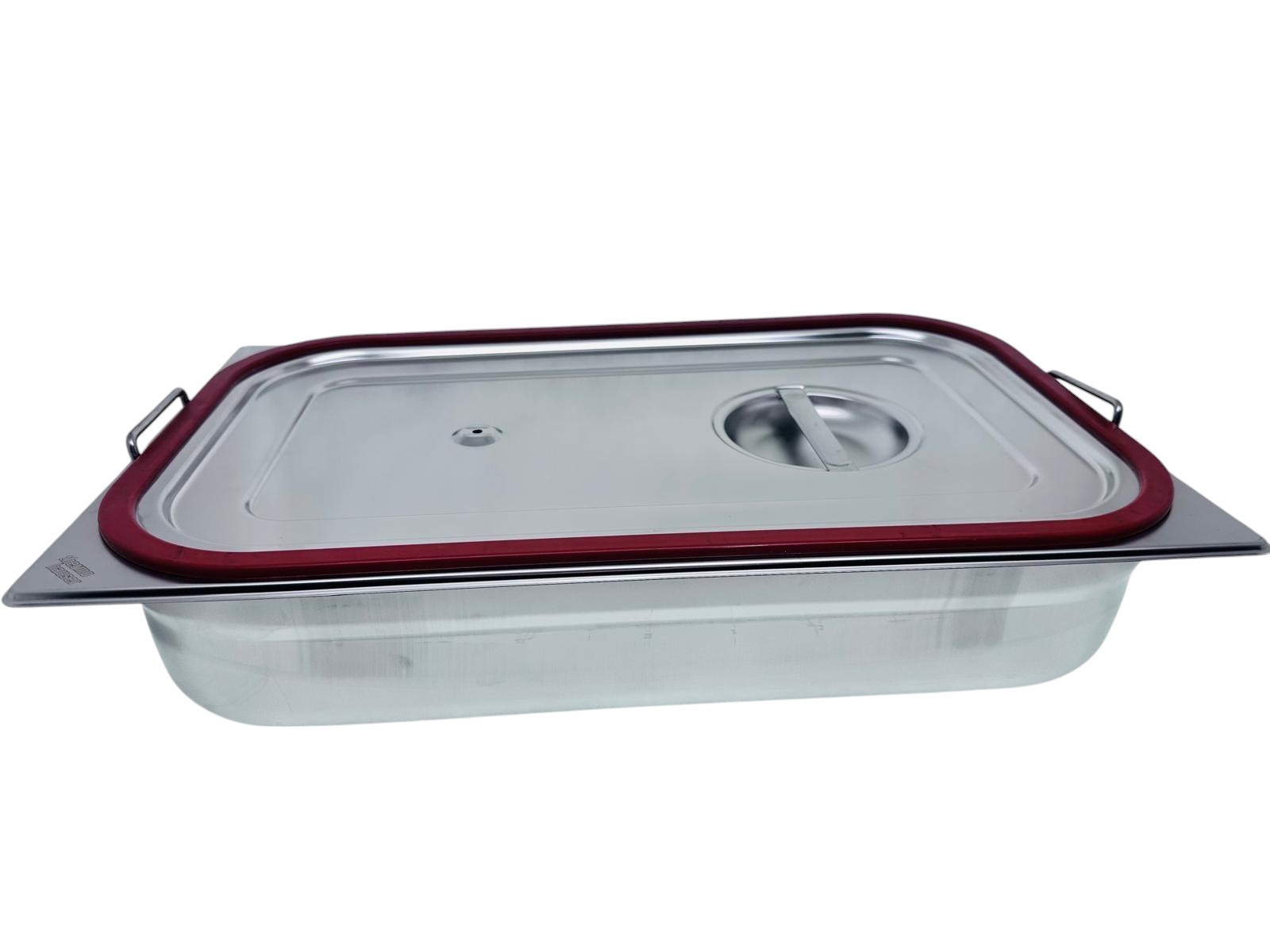 Thermohauser, bacinella gastronorm 1/1 h 100 in acciaio inox, con coperchio a te