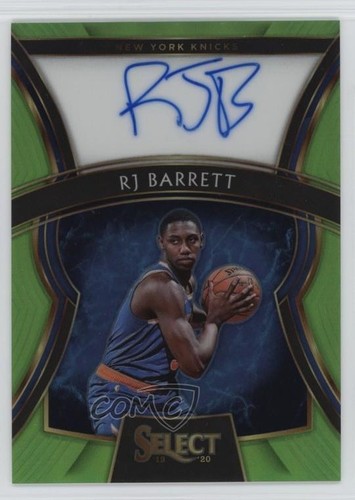 RJ Barrett [Neon Green Prizm] #RS-RJB 2019 Panini Select Rookie Signatures card