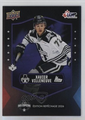 2025 Upper Deck CHL USA Prospects Challenge Purple 16/49 Xavier Villeneuve 1s4b