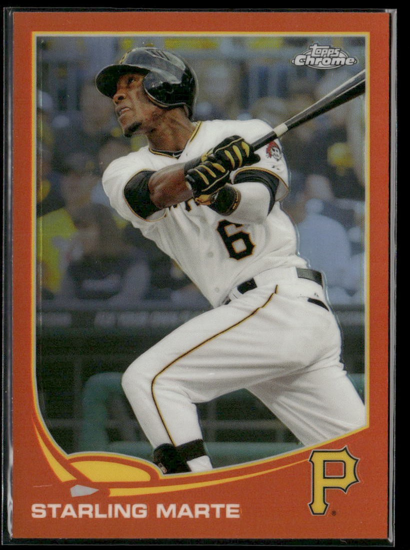 2013 Topps Chrome #81 Starling Marte Orange Refractors