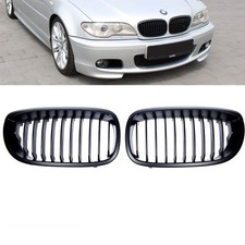 K�hlergrill Performance Schwarz matt f�r BMW E46 Coupe Cabrio Facelift ab 2003