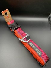 ARCADIA TRAIL Paracord Rope Dog Collar Size 20" - 28" X-Large Pink  Coral NWT