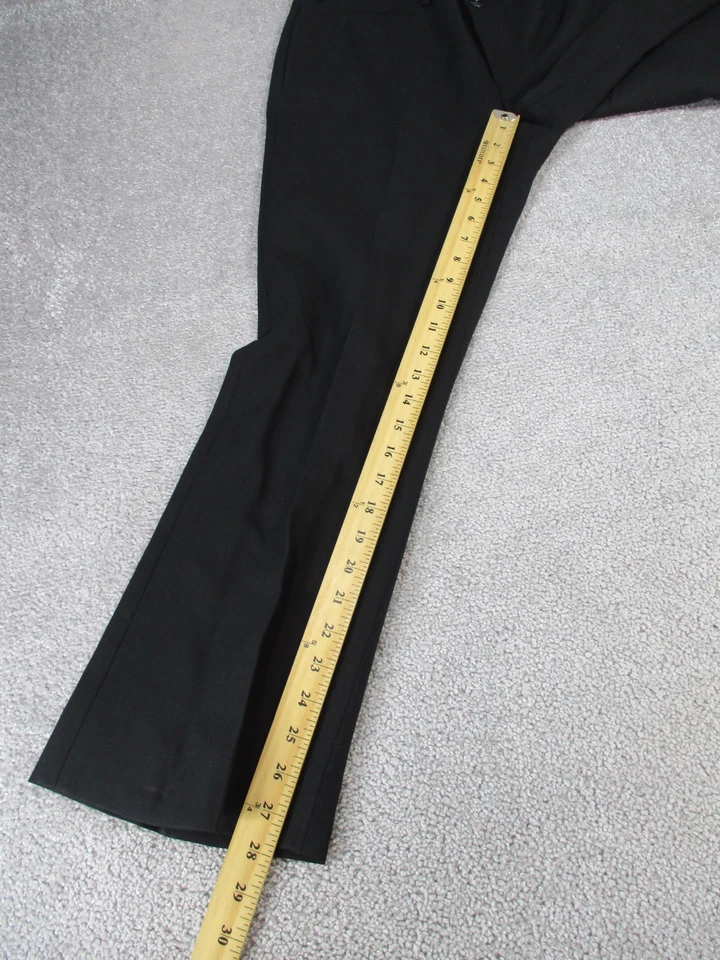 Pantalones de vestir Ralph Lauren etiqueta púrpura para mujer 8 pantalones de lana negros * Foto 4 de 4