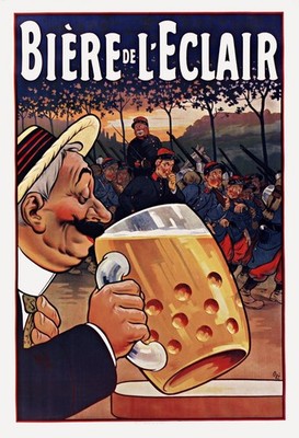 Biére de L'Eclair Vintage Poster by Oge - 24x36   