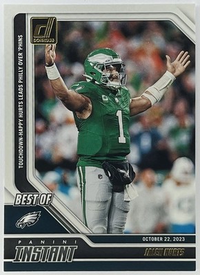 2024 Panini Donruss Jalen Hurts #21 Best Of Instant Philadelphia Eagles NFL