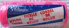 Wellington #18 in 525 ft 160m 150LB Hot Pink Twisted Nylon Twine NEW made in USA