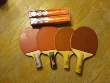 Vintage Double Happiness DHS Table Tennis Ping Pong Paddle Shanghai China Lot