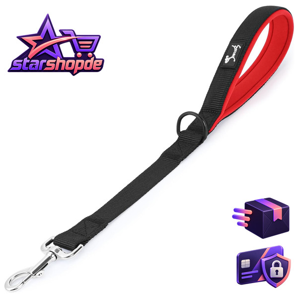Hund KurzfüHrer Nylon 46Cm Leine FüR Hunde Haustier ZubehöR-image