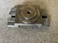 CHUCK OR PART FIXTURE PLATE,  USED FOR MILLING MACHINE OR DRILL PRESS.