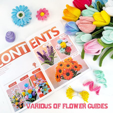 Pipe Cleaners, 480Pcs Multi-Colored, Flower Making Kit, Arts and Craft Suppli...