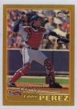 2001 Topps Chrome Retrofractor Eddie Perez #387 08b6