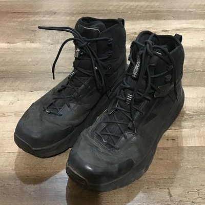 HOKA One One Kaha GTX Men's Size 13 Gore-Rex Black Phantom Nubuck Hiking Boots
