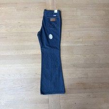 Vintage 70s Wrangler No Fault Denim Flared Bootcut Jeans Size 34s NWT