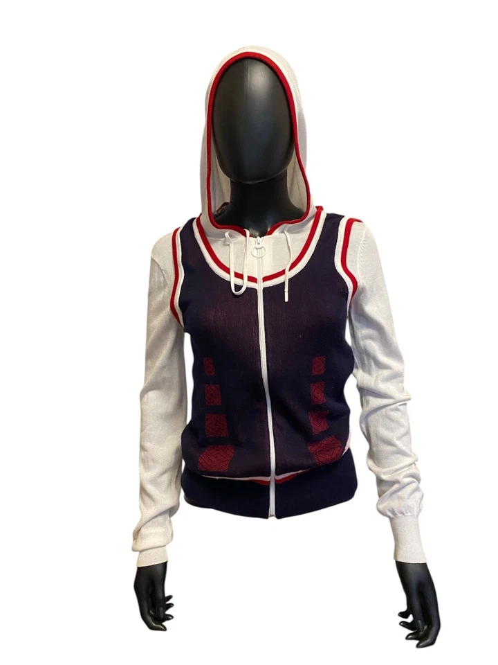 L.A.M.B. Кардиган на молнии, имитационный жилет, с капюшоном размер S - Изображение 2 из 4