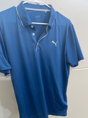 Puma Golf Shirt Mens Medium blue