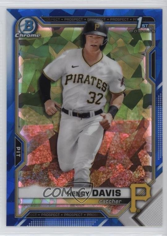 2021 Bowman Chrome Draft Sapphire Edition Henry Davis #BDC-48 1g9x