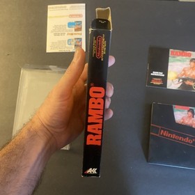 Rambo NES Nintendo Complete CIB Authentic! Circle Seal! Rare!