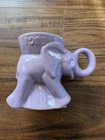 Elephant Mug GOP Vintage Frankoma  Pottery 1983 Lavender (Light Purple) Glaze