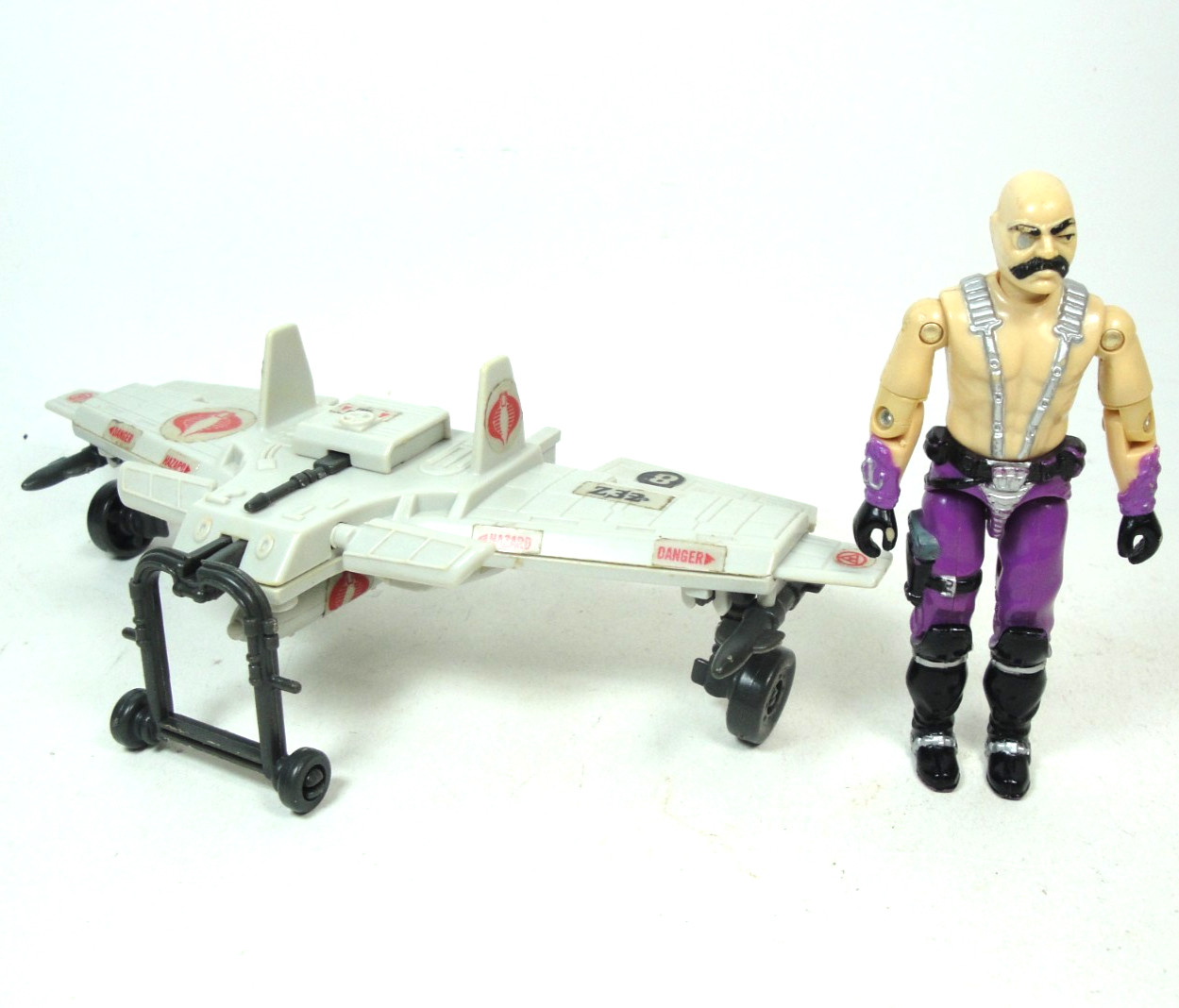 Vintage GI Joe 1984 Cobra Claw Glider w Dr Mindbender Origin