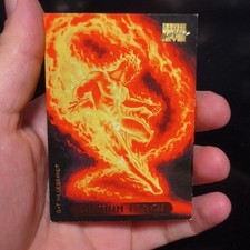 Marvel Masterpieces Human Torch Trading Card #52 1994 G+T Hildebrandt