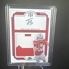 2025 National Treasures Julian Sayin Patch Auto Rated Prospect /25 Ohio State