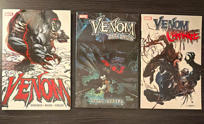 Marvel Venom TPB Lot of 3: Venom, Dark Origin, Venom vs Carnage - Remender/Wells