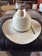 Stetson Western Straw Hat XXXXXX Natural Tan Size 7 1/8 57