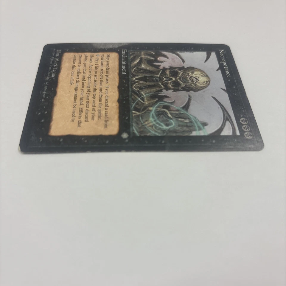 Necropotence 1995 MTG Ice Age English Damaged Draw All The Cards Enchantment - Image 3 of 4
