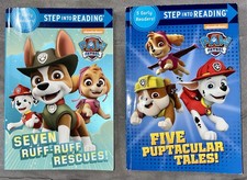 2 PAW Patrol Step Into Reading Multi-Book Compilations - GREAT CONDITION
