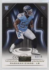 2018 Panini Playbook Rookies Gold 3/10 Rashaan Evans #186 0q3