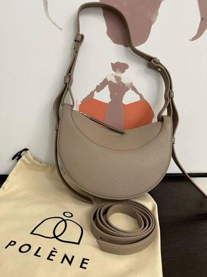 Polene Numero Dix Shoulder Bag Cognac Authentic Pre Owned From