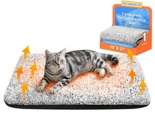 Cozy Self-Warming Cat Bed - Upgraded Thermal Mat for Indoor Cats, 18"x27