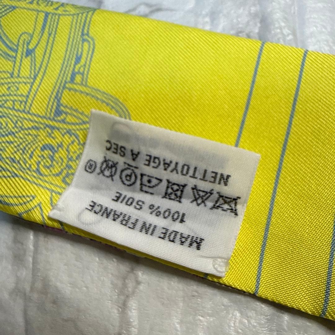 Hermes Twilly Brides de Gala en Fleur Silk Twilly Scarves Rare Color Used image 5
