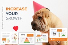 Increase your Growth PowerPoint Presentation Template, 4:3 standard ratio