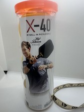 Franklin X-40 Outdoor Pickleballs 3-Pack Tube, USA Pickleball Approved, Yellow