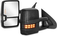 Power Heated Towing Mirrors LED Compatible for 2014-2019 Chevy Silverado GMC Sie