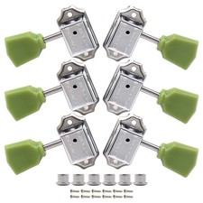 3L3R Vintage Trapezoid Machine Head Electric Guitar Tuning Pegs Silver for LP SG