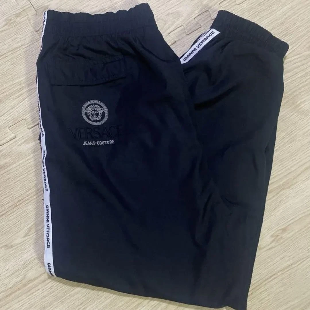 Versace Jeans Couture Pantalone Nero Elasticizzato Vita 43 cm Elegante Slim Fit