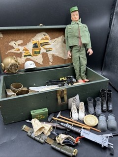 Vintage Gi Joe Original Box W/accessories & Toys Lot. Not Original Doll. ML