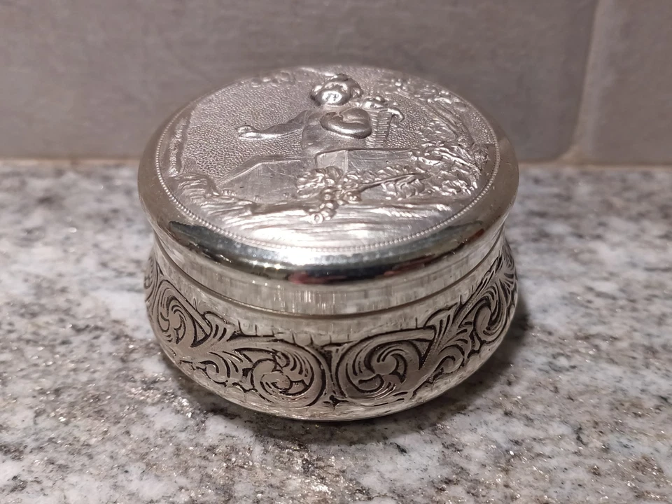 LOTTO 6 antiche scatola portagioie ARGENTO ARGENTATE gioielleria GUIDO GALBIATI - Immagine 3 di 4