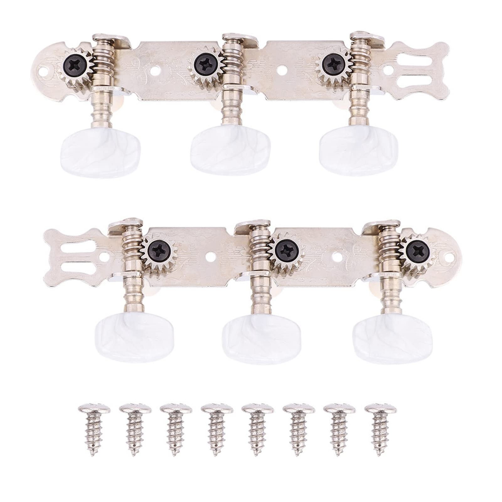 Jeu de Mécaniques 3+3 Acrylique pour Guitare Classique et Folk