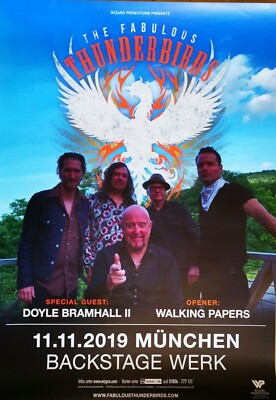 THE FABULOUS THUNDERBIRDS 2019 MÜNCHEN - orig. Concert Poster - Plakat - A1 xx