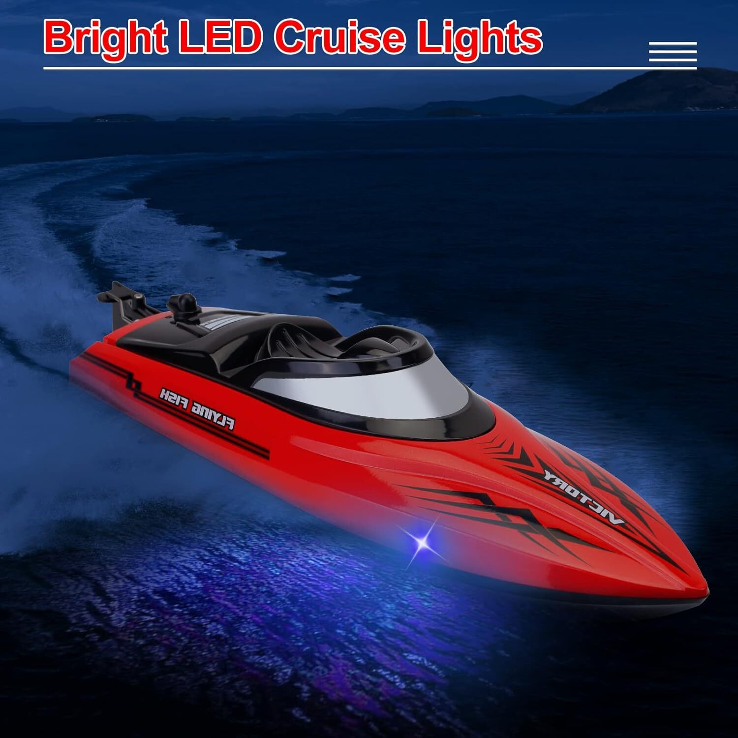 20 MPH RC Boot 2,4 GHz Brushless für Erwachsene RC Speedboot für Pool Lake