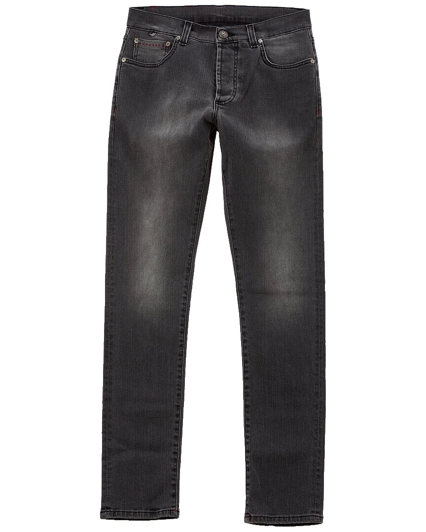 Isaia Black Jeans para Hombres