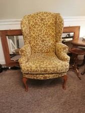 Queen Anne style Wing Back Armchair