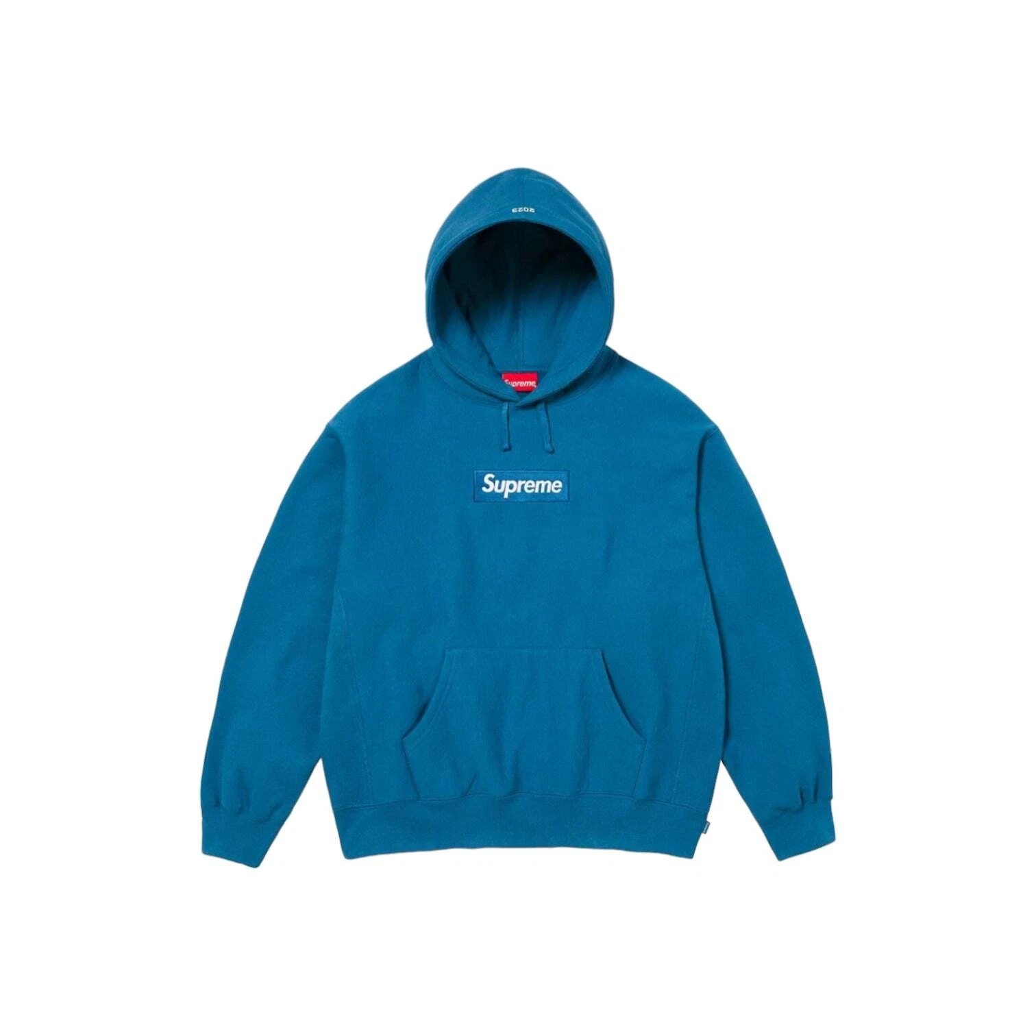 Sweat à capuche bleu logo Supreme Box FW23