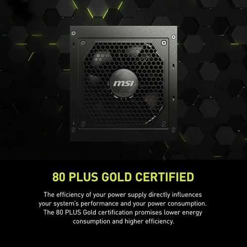 MSI MAG A850GL PCIE 5.1 & ATX 3.1 Gaming Power Supply, Full Modular 80 Plus Gold - Bild 7 von 11