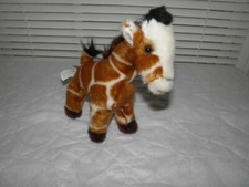 Miyoni Aurora Giraffe Plush Toy Stuffed Animal Soft 8" Zoo