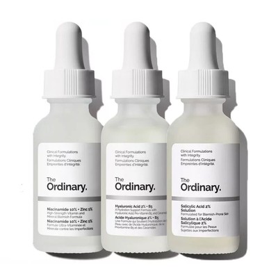 The Ordinary Salicylic Acid 2%, Hyaluronic Acid 2%+B5, Niacinamide 10%+Zinc 1%
