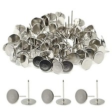 Luomorgo 100 Pcs 19x30mm Flat Head Antique Upholstery Nails Tacks Furniture